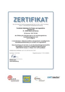 QMS-Reha Zertifikat LGA Intercert 2024–2027